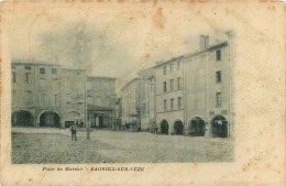 30  BAGNOLS  SUR CEZE  PLACE DU MARCHE - Bagnols-sur-Cèze