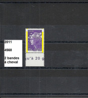 Variété De 2011 Neuf**  Y&T N° 4568 Avec 2 Bandes à Cheval - Unused Stamps