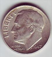 - USA - Etats Unis - One Dime Roosevelt 1947. - 1946-...: Roosevelt