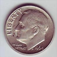 - USA - Etats Unis - One Dime Roosevelt 1964 D. - 1946-...: Roosevelt