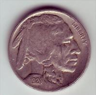 - USA - Etats Unis - Five Cents Buffalo 1924. - 1913-1938: Buffalo