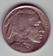 - USA - Etats Unis - Five Cents Buffalo 1930. - 1913-1938: Buffalo
