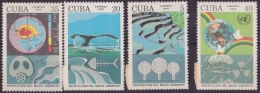 1992.38 CUBA 1992 Ed.3713-16 PROTECCION DEL MEDIO AMBIENTE CONTAMINACION POLUCION  MNH - Unused Stamps