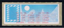 ATM, LISA 1, MONETEL CROUZET ,PAPIER CARRIER, SUPPORT JAUNE, ATM  DE SERVICE DE RELEVE ANNUEL DES AFFRANCHISSEMENTS - 1985 « Carrier » Paper