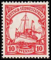 1906 - 1919. DEUTSCH-SÜDWESTAFRIKA 10 Pf. Kaiserjacht SMS Hohenzollern.  (Michel: 26) - JF190909 - Sonstige & Ohne Zuordnung