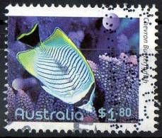 Australia 2010 Fishes Of The Reef $1.80 Chevron Butterflyfish Used - Usados