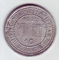 Monnaie De Nécessité - 03 - Vichy - Compagnie Fermière De L'établissement Thermal - 10c - - Noodgeld