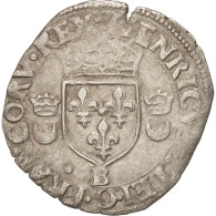 Monnaie, France, Douzain Aux Croissants, 1551, Rouen, TTB, Billon, Duplessy:997 - 1547-1559 Enrico II