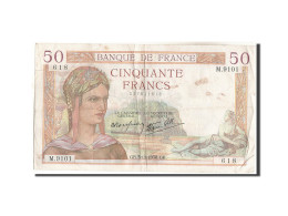 Billet, France, 50 Francs, 50 F 1934-1940 ''Cérès'', 1938, 1938-11-03, TB+ - 50 F 1934-1940 ''Cérès''