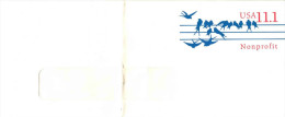 USA 1991 Unused Window Envelope With 11.1c Non-profit Swallows Imprint - 1981-00