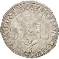 Monnaie, France, Douzain Aux Croissants, 1549, Rouen, TB+, Billon, Duplessy:997 - 1547-1559 Heinrich II.