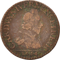 Monnaie, FRENCH STATES, NEVERS & RETHEL, Charles Of Gonzaga, 2 Liard, 1614 - Autres & Non Classés