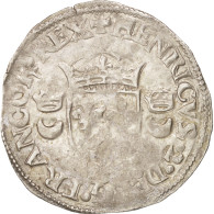 Monnaie, France, Douzain Aux Croissants, 1550, Rennes, TTB, Billon, Duplessy:997 - 1547-1559 Henri II