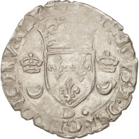 Monnaie, France, Douzain Aux Croissants, 1551, Lyon, TB+, Billon, Duplessy:997 - 1547-1559 Enrique II