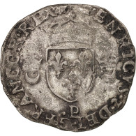 Monnaie, France, Douzain Aux Croissants, 1555, Dijon, TB, Billon, Duplessy:997 - 1547-1559 Henry II