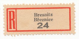 Böhmen Und Mähren / R-label: Bresnitz - Breznice (2x Number: "24" And "111") (BM1-0231) - Andere & Zonder Classificatie