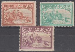 ROMANIA - 1906 (March) - War Nurse (three From Set). Scott B9, B10, B12. Mint Hinged * - Ongebruikt