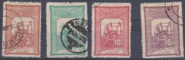 ROMANIA - 1906 (March) - Queen Weaving. Scott B5-8. Used - Ungebraucht