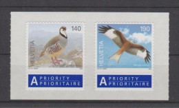2009 Switzerland Bird Set Of 2 Self Adhesive MNH - Nuevos