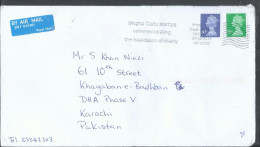 Great Britain Airmail £1.28, 97p Postal History Cover From GB To Pakistan. - Brieven En Documenten