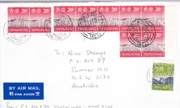 Hong Kong 2000 Cover Sent To Australia - Used Stamps
