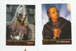 G-I-E , Carte De Collection , LORD OF THE RINGS , MAN OF ROHAN, N° 8/10 , LOT DE 2 CARTES - La Leggenda Dei Cinque Anelli