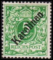 1899. Karolinen 5 Pf. REICHSPOST. (48*). (Michel: 2 I) - JF190966 - Carolines