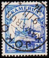 1906 - 1919. KAMERUN 20 Pf. Kaiserjacht SMS Hohenzollern. JOKO KAMERUN 9 11 14.  (Michel: 23) - JF191166 - Kameroen