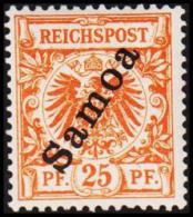 1900. Samoa 25 Pf. REICHSPOST.  (Michel: 5) - JF191071 - Other & Unclassified