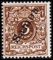 1900. Samoa 3 Pf. REICHSPOST.  (Michel: 1) - JF191067 - Sonstige & Ohne Zuordnung