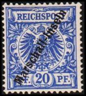 1897 - 1898. Marschall-Inseln 20 Pf. REICHSPOST.  (Michel: 4 II) - JF191037 - Marshalleilanden