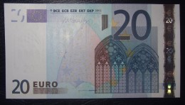 20 EURO E008A3 Draghi Germany  Serie X37 Perfect UNC - 20 Euro