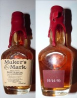 Mignonnette De Whisky Bourbon Marker's Mark - Autres & Non Classés