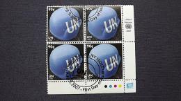 UNO-New York 1073 Oo/FDC-cancelled EVB ´D´, Blauhelm Der UNO-Friedenstruppen - Oblitérés