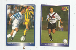 Carte De Collection , Official FOOTBALL Cards 1995 , PANINI , Nimes N° 5/191 , LOT DE 2 - Andere & Zonder Classificatie