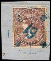 GERONA - EDI O 98 - MAT. RC "61" LA JUNQUERA (AZUL) - Used Stamps