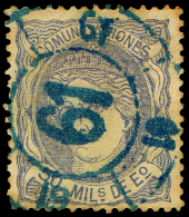 GERONA - EDI O 107 - MAT. RC "61" LA JUNQUERA (AZUL) - Used Stamps