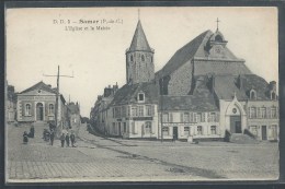 CPA 62 - Samer, L'église Et La Mairie - Samer