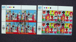 UNO-New York 1222/3 Oo/FDC-camcelled EVB 'A', Menschen Verschiedener Völker - Used Stamps