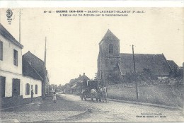 NORD - PAS DE CALAIS - 62 - PAS DE CALAIS - SELECTION - SAINT LAUREN BLANGY - L'église Et Attelage - HD Défraichi - Saint Laurent Blangy