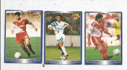 Carte De Collection , Official FOOTBALL Cards 1995 , PANINI , Monaco  N° 122/123/94 , LOT DE 3 , Frais Fr : 1.50€ - Andere & Zonder Classificatie