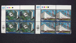 UNO-New York 1242/3 Oo/FDC-camcelled EVB ´A´, UNO-Hauptquartier In New York; Zeichnungen Von Scott Solberg - Used Stamps