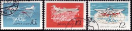 RUSSIE  1963 -  PA 115 (donné) 116 Et 117 - Aeroflot   - Oblitérés - Gebraucht