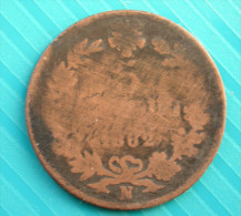 5 Centesimi 1862 N - 1861-1878 : Vittoro Emanuele II