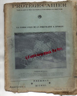 87 - SAINT YRIEIX -  LIMOGES - PROTEGE CAHIER FABRICATION PORCELAINE- KAOLIN - PRESSAGE DES PATES-MICHEL PRESINAT -1937- - Other & Unclassified