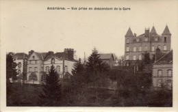 CPA    -    AMBRIERES    -     VUE PRISE EN DESCENDANT DE LA GARE - Ambrieres Les Vallees