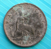 Farthing 1868 - Other & Unclassified