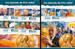 Togo 2015, Nobel Prix, Mother Teresa, Dalai Lama, 4val In BF +BF - Mère Teresa