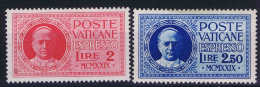 Vatican: Mi Nr 14 - 15  1929     MH/* Eilmarken - Nuovi