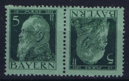 Bayern: Kehrdruck  Mi Nr 77 MNH/** +  MH/*  1911 - Postfris